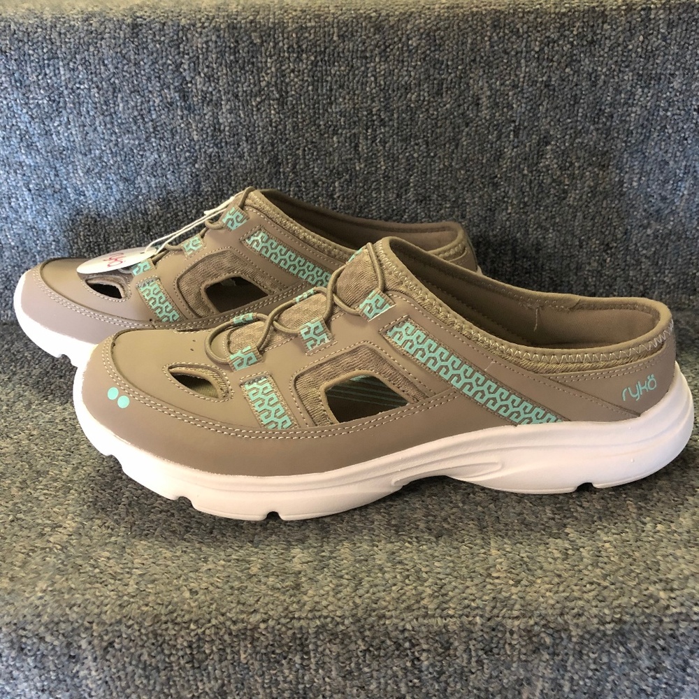 Ryka Women's Tisza Athletic Sandal Taupe/Mint Size 8.5 NEW in BOX FAST SHIPING